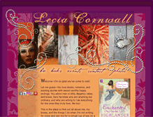 Tablet Screenshot of leciacornwall.com